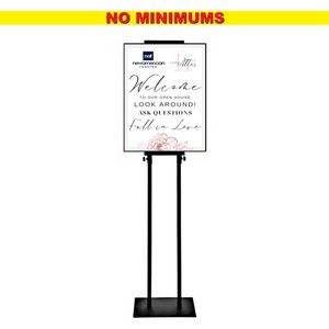 Metal Retail Stand with 2-24x36 foamboard signs