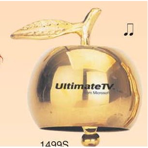 Solid Brass Apple Bell (Screened)