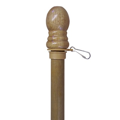 8' x 1" Natural Wood 2-Piece Pole