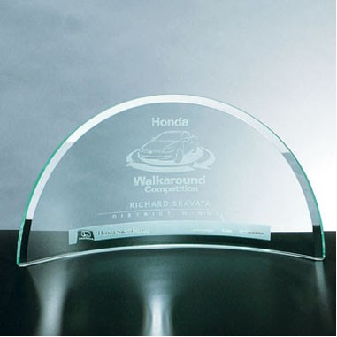 Supreme Beveled Moon Award (Sandblasted)