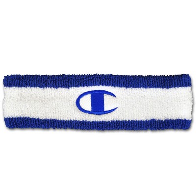 Heavyweight Striped Retro Headband w/Direct Embroidery