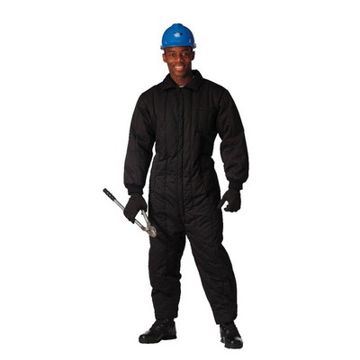 Adult Black Insulated Coveralls (S to XL)