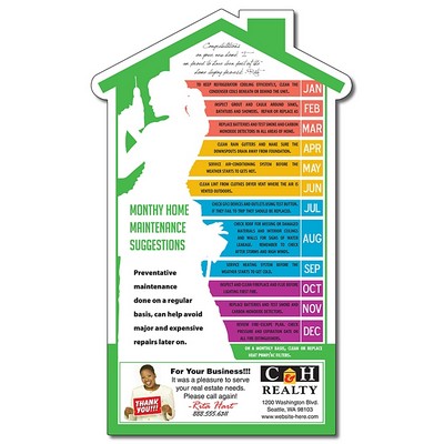 Magnet - House Shape (3.75x6.125) - 25 mil.