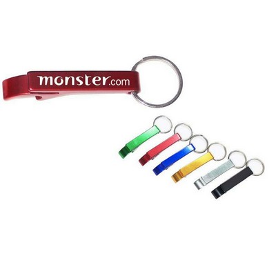 Aluminum Bottle Opener/Tab Remover w/Keychain (9 Week Production)