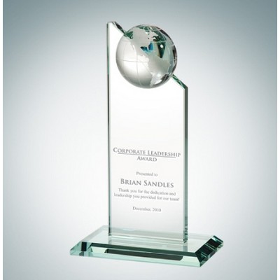 Globe Jade Glass Pinnacle Award (Medium)