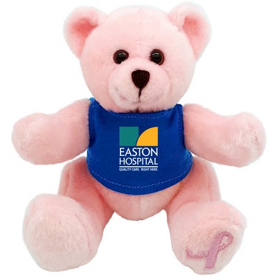 6" Breast Cancer Awareness Bear