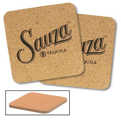 Cork & Fiberboard Square Beverage Coaster