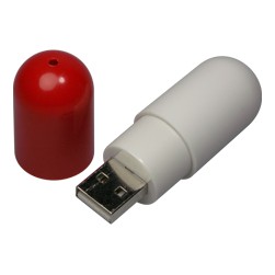 Pill Shaped Flash Memory Drive V2.0