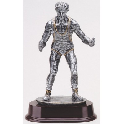 Male Wrestling Figure - 9 1/2" Tall