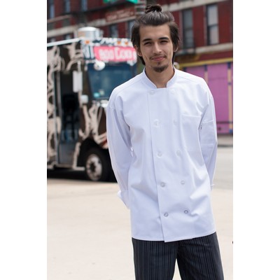 White Classic 65/ 35 Poly Cotton Twill Chef Coat (2XL-3XL)