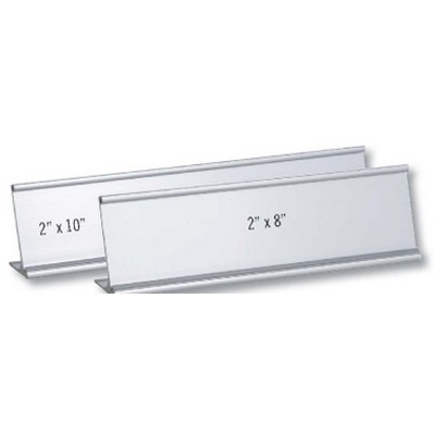 Rectangular Desk Frame Sign Holder (2"x8")