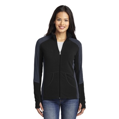 Port Authority® Ladies' Colorblock Microfleece Jacket