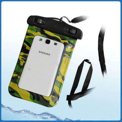 5.5''Camouflage Waterproof Smart Phone Bag w/Compass