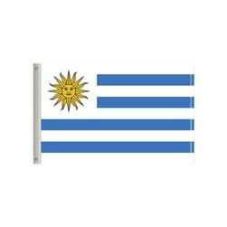 60"W x 36"H National Flag, Uruguay, Double-Sided