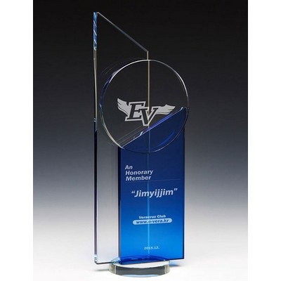 Allegiance Glass Award 13"H