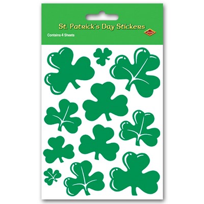 Plus Pak 2 Tone Shamrock Stickers