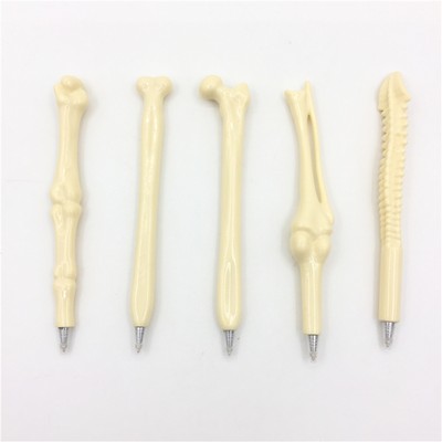 Fun design plastic ball pen in bone shape