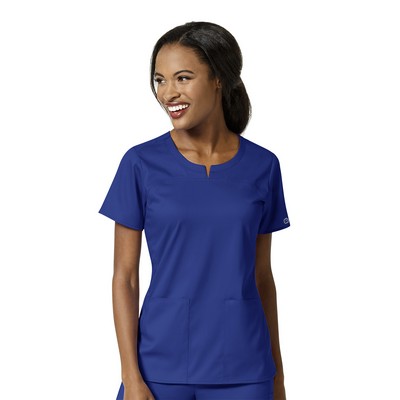 Wink® PRO Women's 4 Pocket Notch Neck Scrub Top