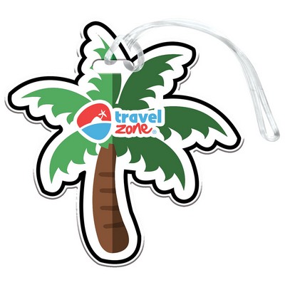 Palm Tree Luggage Tag