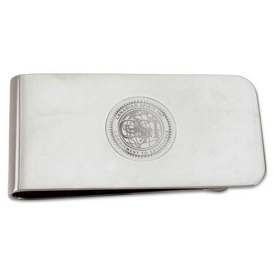 Silver Tone Money Clip w/Presentation Box