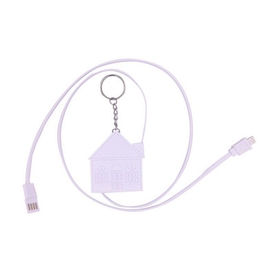 House Shape Retractable Charging Cable