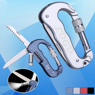 Carabiner w/Knife & Light