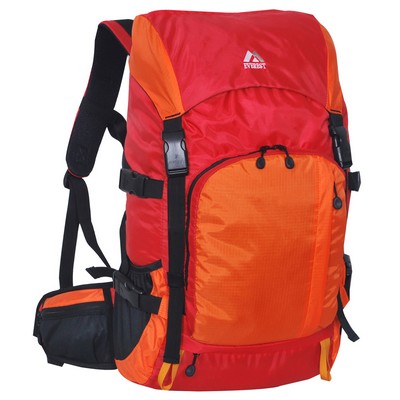 Everest Weekender Hiking Pack, Red/Orange