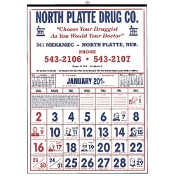 Commercial 12-Sheet Modern Historical Calendar (Thru 4/30)