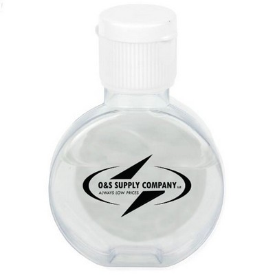 1 Oz. Round 75% Alcohol Hand Sanitizer w/White Cap- FDA Approved