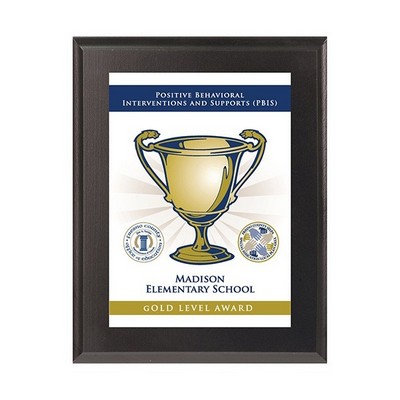 4¼" x 6" Sublimated Value Plaque - Black