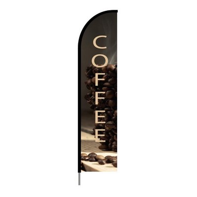 Coffee, Tea & Drinks Flags - Feather Banner - Coffee