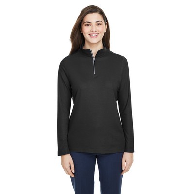 CORE 365 Ladies' Fusion ChromaSoft™ Pique Quarter-Zip