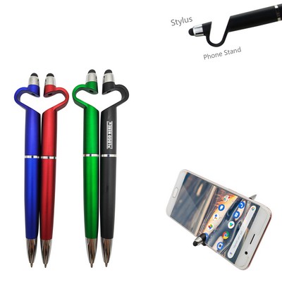 C Shaped Stylus Pen With Phone Stand