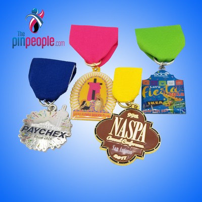 2 3/4" Die Struck Fiesta Medal/Pin