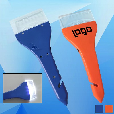 LED Ice Snow Scraper w/Cutter