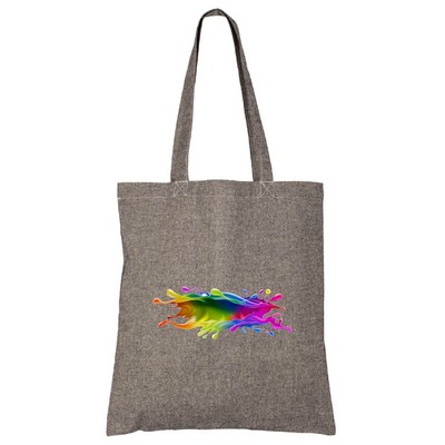 Recycled Colored Convention Tote Bag - Full Color Transfer (15"x16")