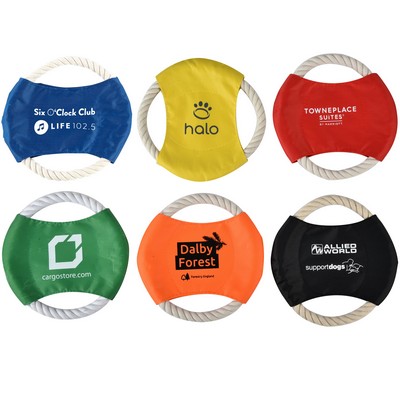 Dog Flying Disc Cotton Rope Toy