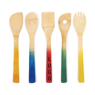 Kitchen Utensil Bamboo Spatula Set