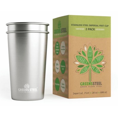 Green Steel Cup 20 Oz.