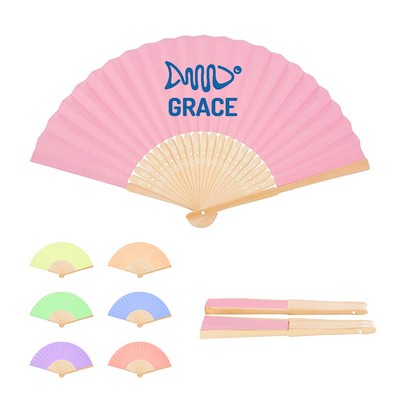 Double Sides Bamboo Folding Fan