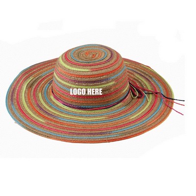 Seven Color Thread Handmade Straw Hat