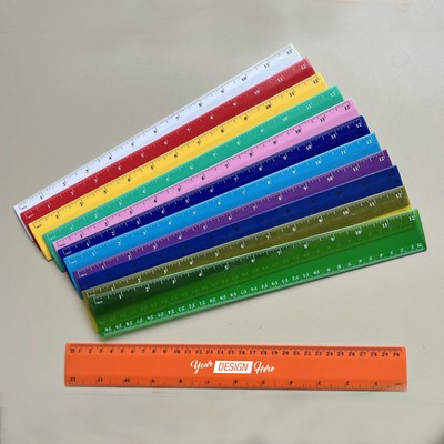 Custom 12 Inch Plastic Ruler