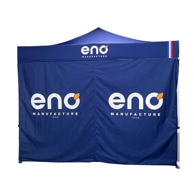 Pop up tent 10 ft wall 1-sided with door