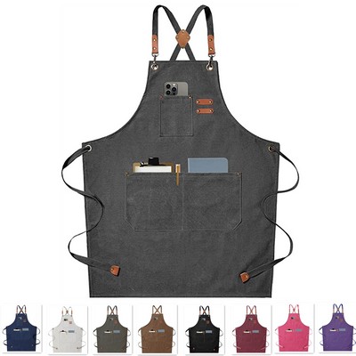 Multi-pocket apron for both men and women