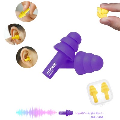 Safety Earplugs in clear case