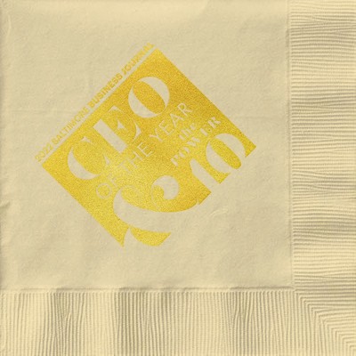 Ivory Cocktail 3-Ply Beverage Napkins - 1-Color Screen Print