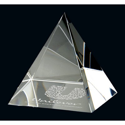 Pyramid Paperweight, Award Trophy, 37/"x4"