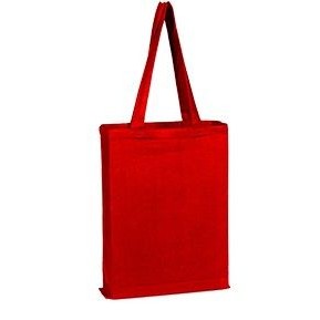 100% Cotton Canvas Tote Bag With Gusset, Matching Self Handles Reinforced At Stress Points