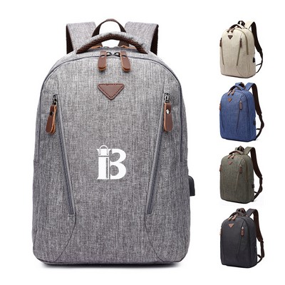 Laptop Backpack with USB Charging Port