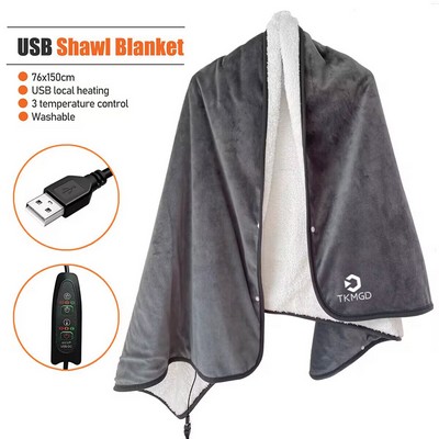 USB Heated Shawl Blanket